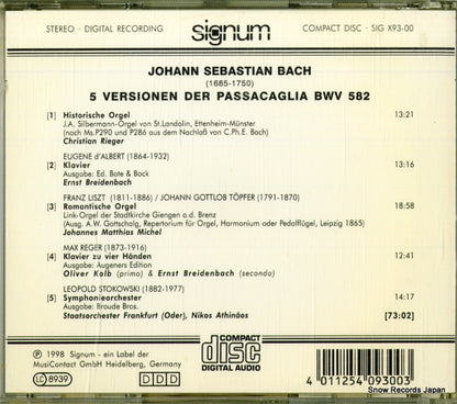 SIGX93-00 back cover