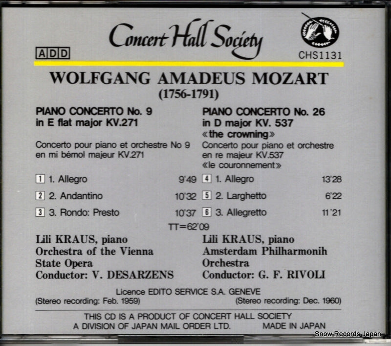 C.H.S.CD1131 / CHS1131 back cover