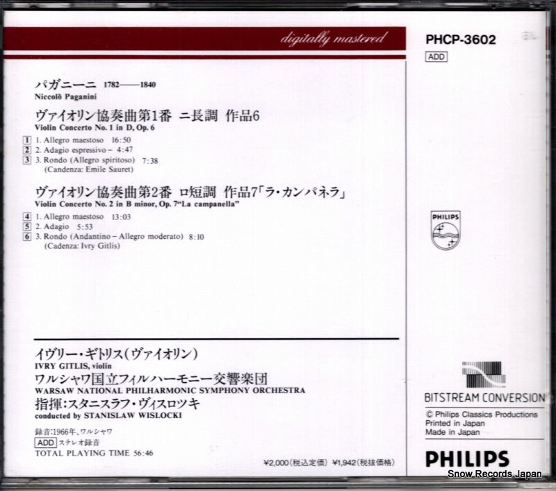 PHCP-3602 back cover
