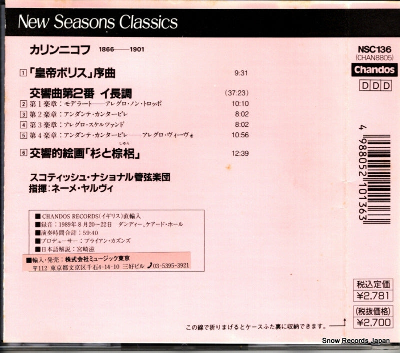 CHAN8805 / NSC136 back cover