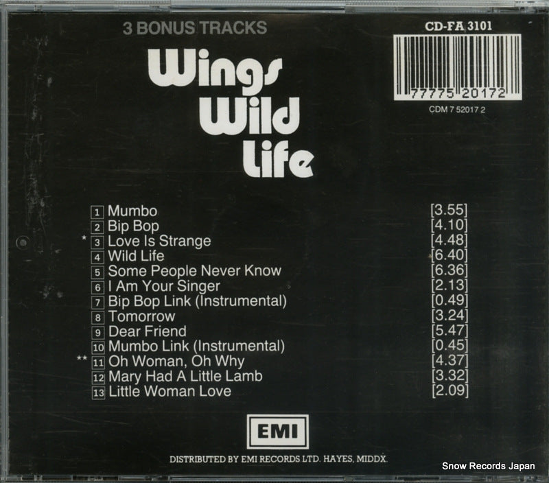 CD-FA3101 / CDM7520172 back cover