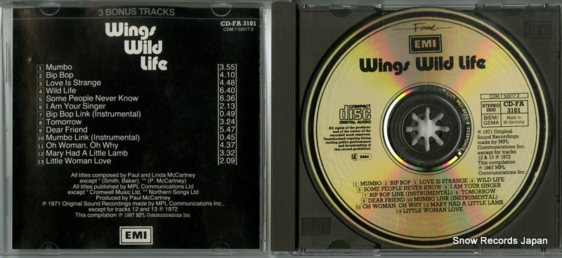 CD-FA3101 / CDM7520172 disc