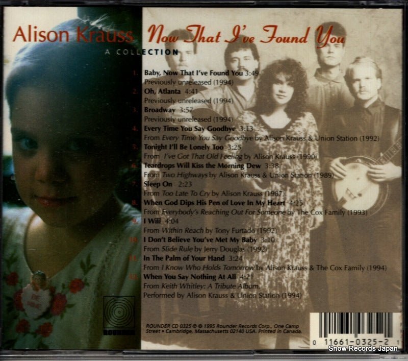 ROUNDERCD0325 back cover