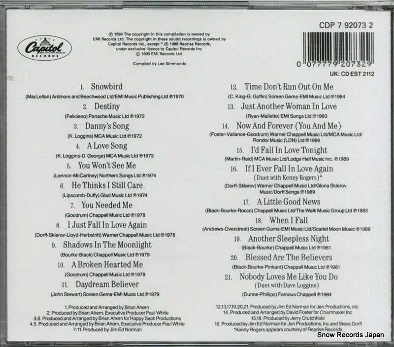 CDP7920732 / CDEST2112 back cover