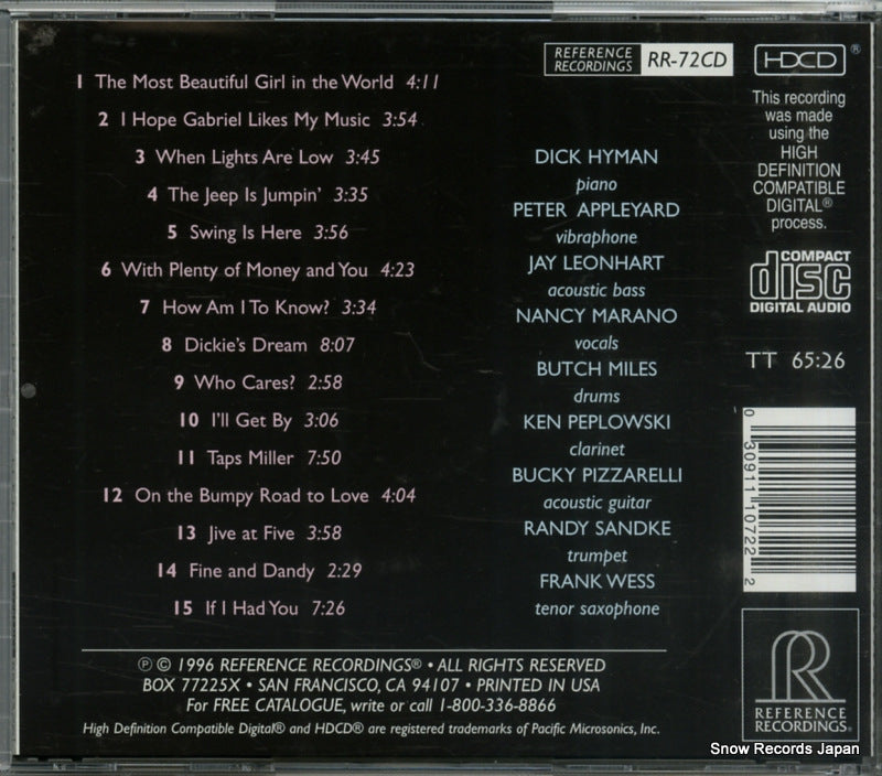 RR-72CD back cover