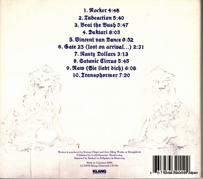 CD011 back cover