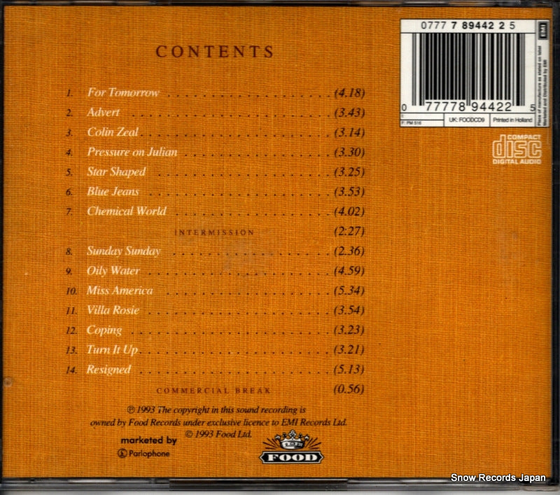 FOODCD9 back cover