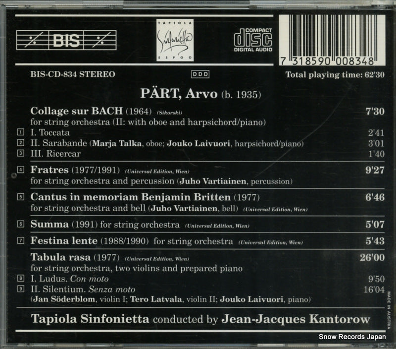 KKCC-2239 / BIS-CD-834 back cover
