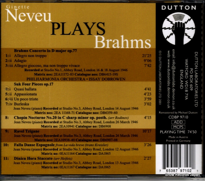 CDBP9710 back cover