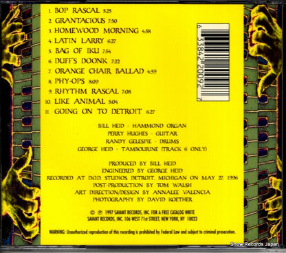 SAVANT2009 / SCD2009 back cover