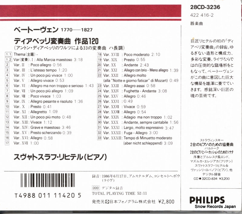 28CD-3236 / 422416-2 back cover