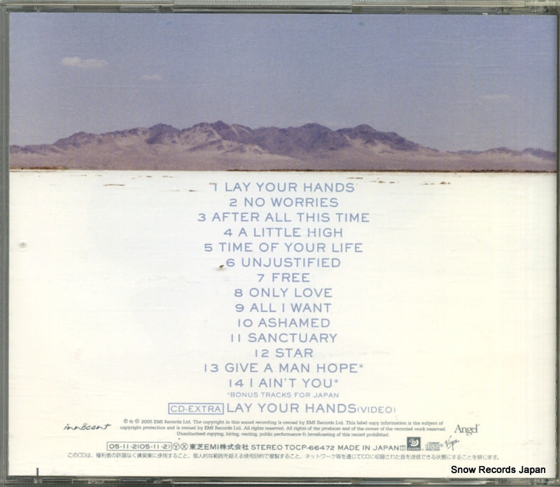 TOCP-66472 back cover