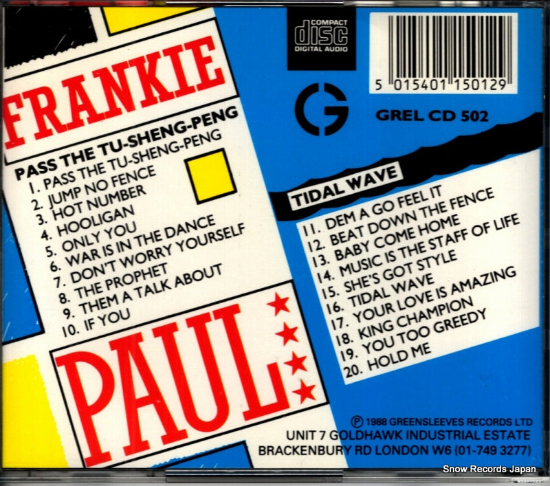 GRELCD.502 back cover