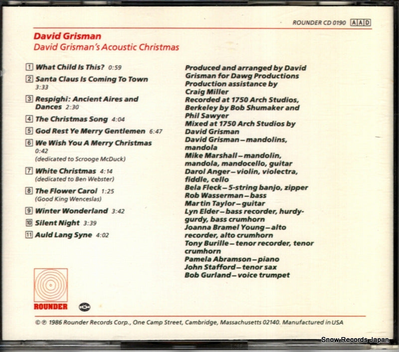 ROUNDERCD0190 back cover