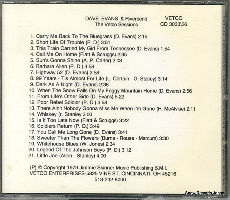 CD-3033/36 back cover