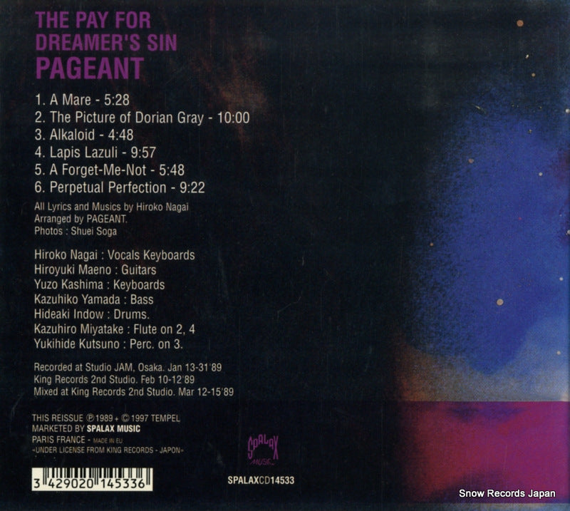 SPALAXCD14533 back cover