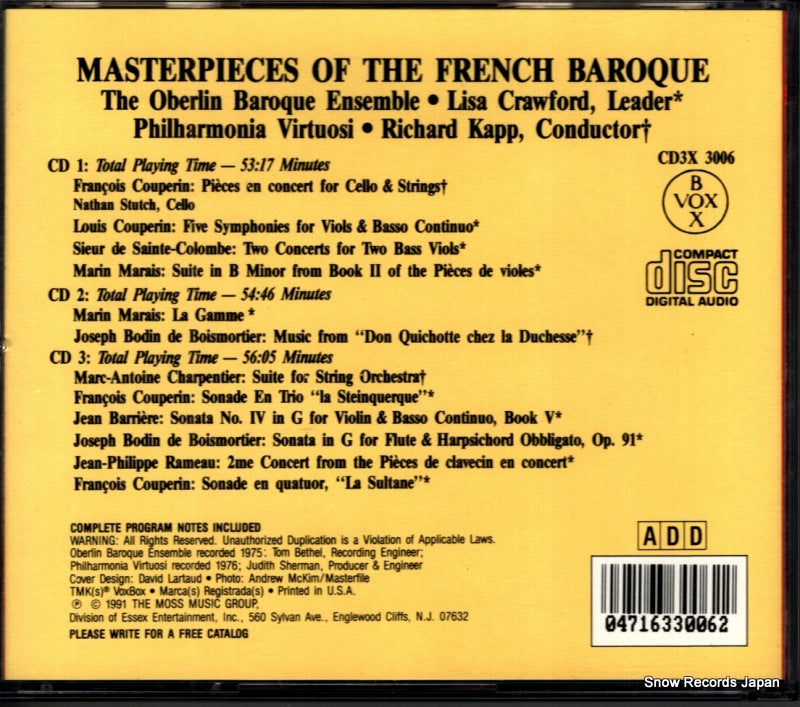 CD3X3006 back cover